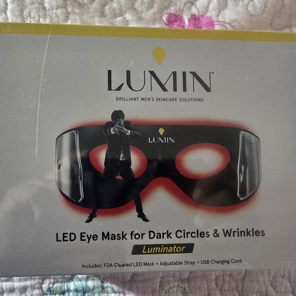 Lumin Luminator LED Eye Mask for Dark Circles & Wrinkles Brillant Men's - New